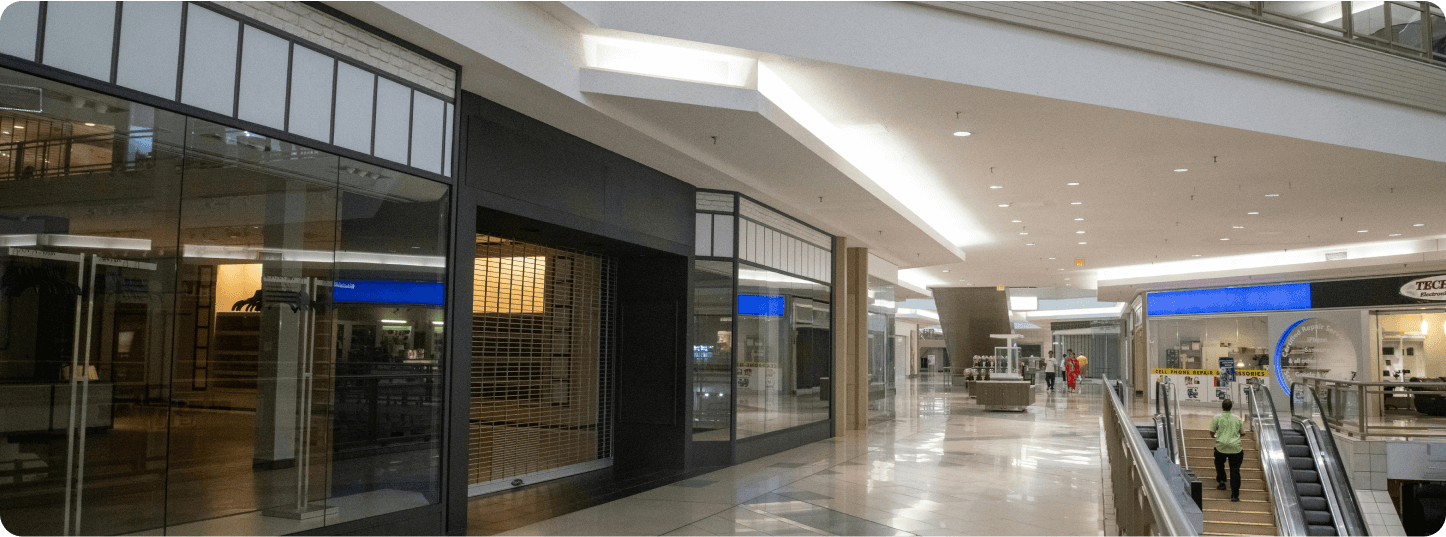 An open mall space